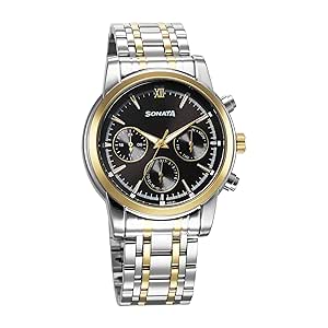 Sonata Festive Quartz Analog Black Dial Watch for Men