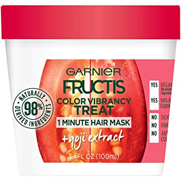 Garnier Fructis Color Vibrancy Treat 1 Minute Hair Mask, 3.4 fl. oz.