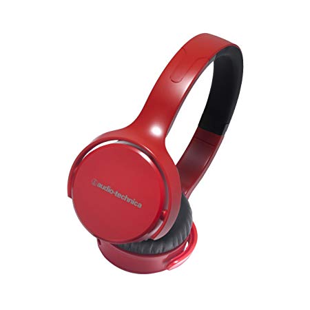 Audio Technica Sonic Fuel ATHOX5BK On-Ear Headphones, Red