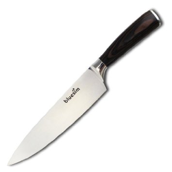 Chef's Knife, Bluesim Professional Stainless Steel Chef's Knife - 8 inches