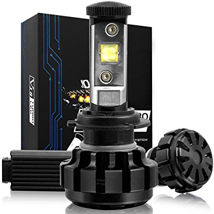 NINEO LED Headlight Bulbs Conversion Kit w/ Clear - H7 - 60W 6K 7,200Lm CREE - 3 Yr Warranty