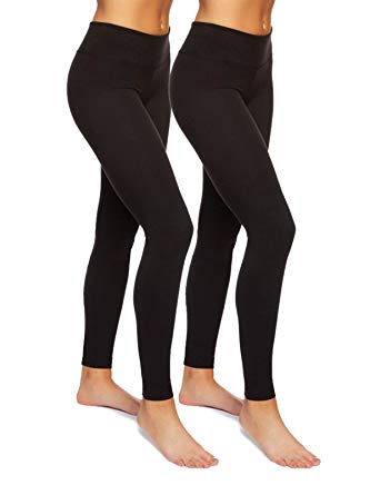 Felina | Sueded Athleisure Performance Legging w/Slimming Waist 2-Pack