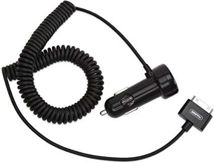Griffin PowerJolt SE Car Charger with Coiled Cable for iPod and iPhone 1G (Black)