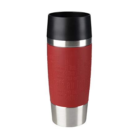 Tefal Travel Mug, Stainless Steel, Red, 0.36 L