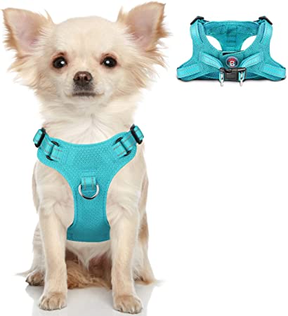 Dog Harness Step in Dog Vest Harness , Reflective Adjustable Puppy No Pull Harness Breathable Soft for Small and Medium Dogs,Cats