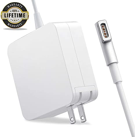 Mac Book Pro Charger, 85W AC Magsafe 1 Power Adapter Magnetic L-Tip Connector Charger for Mac Book Pro 13-inch(Before Mid 2012 Models) (L)