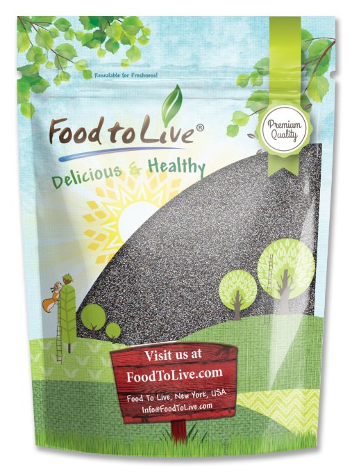 Food To Live Poppy Seeds 2 Pounds Variety Blue Grade A-1