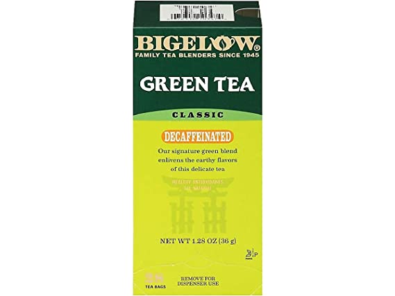 Bigelow Decaffeinated Green Tea 28-Count Box (Pack of 1)