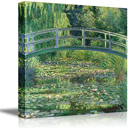 The Water Lily Pond by Claude Monet Giclee Canvas Prints Wrapped Gallery Wall Art | Stretched and Framed Ready to Hang - 24" x 24"