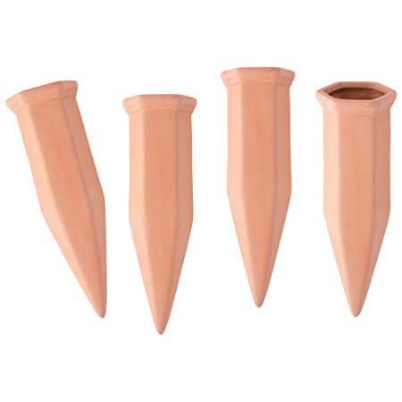 Plant Pals by Wyndham House 4pc Terracotta Watering Spikes