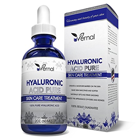 Hyaluronic Acid for Skin - 100% Pure Medical Quality Clinical Strength Formula - Anti aging formula (2 oz) (2 oz)
