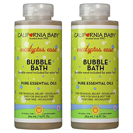 California Baby Bubble Bath Aromatherapy, 13 oz. Pack of 2 (Eucalyptus ease (for tranquil relief))