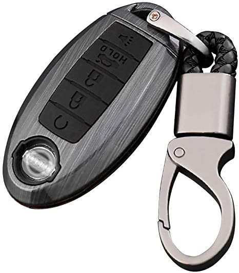 ontto for 5 Button Nissan/Infiniti Remote Key Fob Cover Case Holder Shell Black