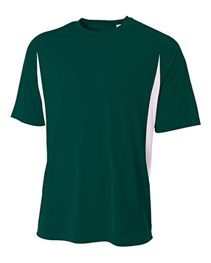 A4 Adult Cooling Performance Color Block Short Sleeve Crew