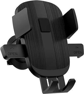 FiveBox Vehicle Air Vent Car Phone Holder, Stand, Dock, Mount, Stable Cell Phone Automobile Cradle Clip for iPhone 15 14 13 12 11 Pro Max, Samsung Galaxy S23 S22 S21 S20 S10, LG, Moto, Smartphone