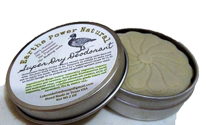 All Natural Deodorant Aluminum Free Baking Soda Free Super Dry with Milk of Magnesia (MOM) 2 oz Solid Pick Up and Use Bar , Detox Your Armpit!