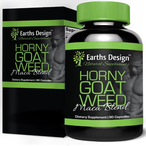 Horny Goat Weed Extract with Maca Root For Increased Performance & Desire - Natural Libido Boost For Men & Women - Enhance Energy & Focus - 90 Capsules