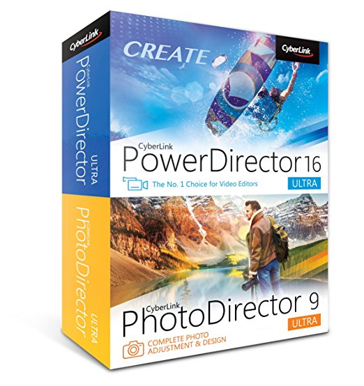 Cyberlink PowerDirector 16 & PhotoDirector 9 Ultra - DVD/CD with Digital Download Copy