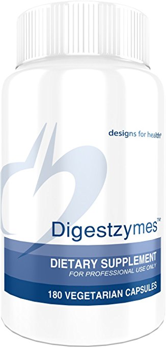 Designs for Health Digestzymes Capsules, 180 Count