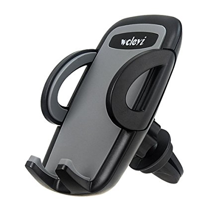 Woleyi Car Phone Mount,Universal Car Air Vent Mount with One Touch Release Function for 3.5-6 inches Cell Phones and Navigation