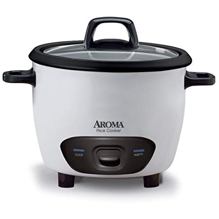 Aroma Housewares 6-Cup (Cooked)  (3-Cup UNCOOKED) Pot-Style Rice Cooker (ARC-743G)