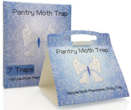 PTCLTRAPS8 Highly Effective Pantry Moth Traps with Natural Premium Pheromone Attractant Safe and Odor-Free