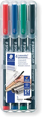 Staedtler Permanent Markers (STD313WP4A6), Pack of 4 pens