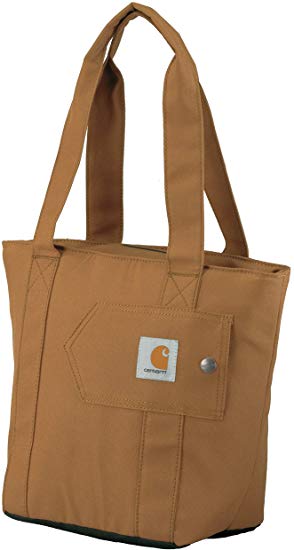 Carhartt Women's Insulated Lunch Cooler Tote Bag, Carhartt Brown