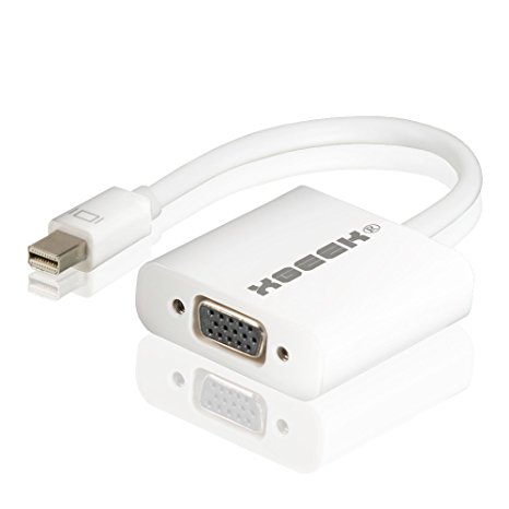 Xgeek® Thunderbolt Port Mini Displayport To VGA Display Port Adapter Cable for Apple Mac Macbook Pro Air iMac