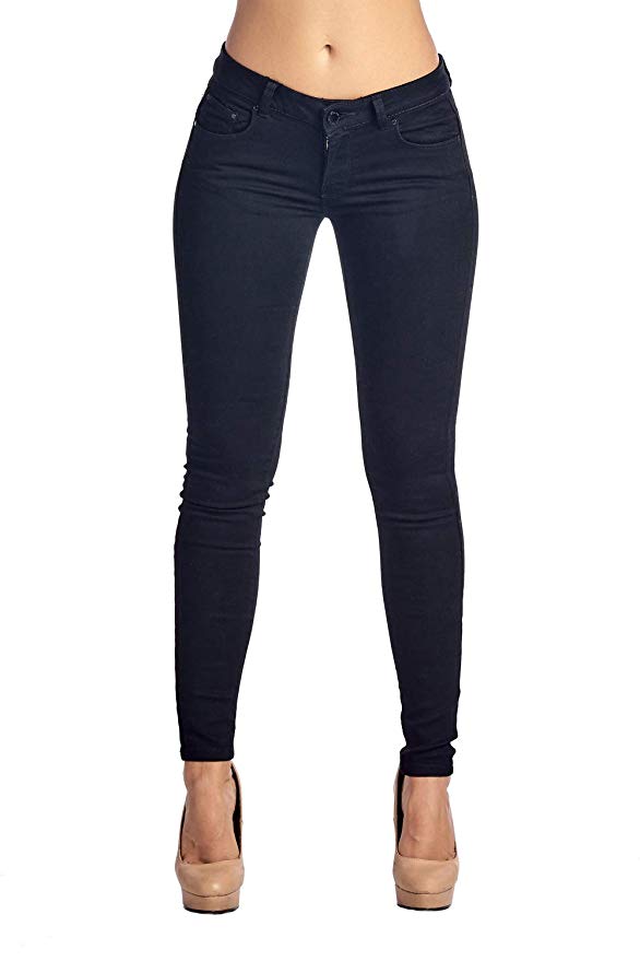 ICONICC Women's Butt Lifting Skinny Jeans Destroyed and Ripped Stretch Denim