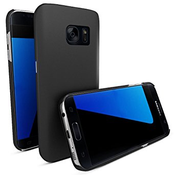 MTT® Shock Absorption Transparent Case for Samsung Galaxy S7 (2016) (Rubber Black)