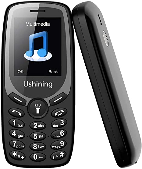 Ushining 3G Unlocked Senior Cell Phone Dual SIM Feature Phone with Torch Big Icon Large Volume Basic Phones Easy to Use for Elderly and Kids