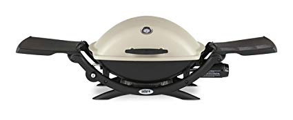 Weber Q 2200 Propane Gas Grill Titanium, White - 54060001