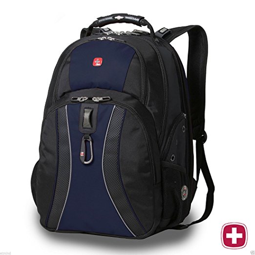 SwissGear Laptop Notebook Mac Book iPad Swiss Gear Swissgear 17" inch Outdoor ScanSmart Backpack - Premium High Quality - New Scale Only - Blue