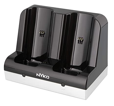 Nyko Charge Station - 2 Port Controller Charging Station with 2 Rechargeable Battery Packs for Wii and Wii U