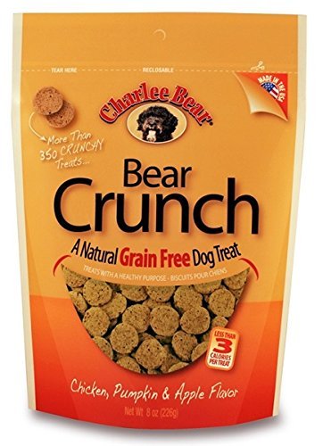 Charlee Bear Grain-Free Bear Crunch Chicken, Pumpkin & Apple Flavor - 2 Pack (16oz total)