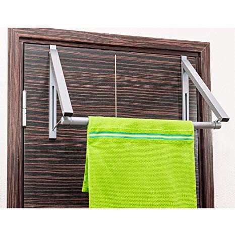 Tatkraft Bridge Over The Door Closet Rod Extendable Rack for Hanging Clothes 18.1 X 12.6 X 11