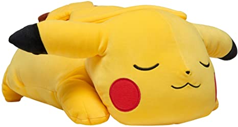 Pokemon Pikachu Plush, 18" Plush Toy - Adorable Sleeping Pikachu - Ultra-Soft Plush Material, Perfect for Playing, Cuddling & Sleeping - Gotta Catch ‘Em All