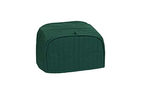 RITZ Polyester / Cotton Quilted Two Slice Toaster Appliance Cover, Dust and Fingerprint Protection, Machine Washable, Dark Green