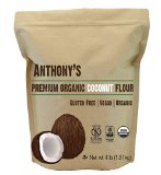Anthonys USDA Organic Coconut Flour 5 lb Certified Gluten Free and Kosher