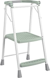 COSCO 2-Step Kitchen Stepper™ Adult Folding Step Stool, Kids Folding Stepper, Green