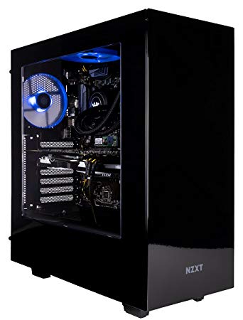 CUK Sentinel VR Gaming PC (i7-8700K, 32GB RAM, 500GB NVMe SSD   2TB, Dual NVIDIA GTX 1080 Ti SLI, 1000W PSU, Windows 10) Best New VR Ready Desktop Computer for Gamers (Black/Blue)