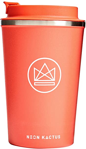 Neon Kactus Insulated Reusable Coffee Cup/Travel Mug - Dream Believer 380ml