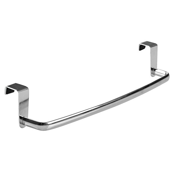 InterDesign Axis Over-the-Cabinet Kitchen Dish Towel Bar Holder - 14", Chrome