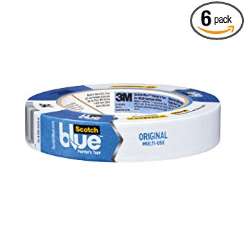 ScotchBlue Painter's Tape Original Multi-Surface.94-Inch x 60-Yard, 6 Rolls