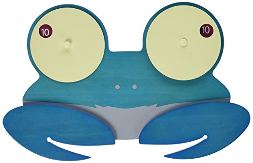 Children's Crab Clock, Shelly By Infinity Instruments 11-inch