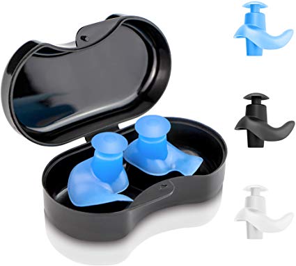 arteesol EarPlugs, Soft Reusable Silicone Earbuds Waterproof Ear Plugs Hearing Protector with Carry Case Noise Reduction for Sleeping, Travel, Swimming, Work and Concerts 3 Packs