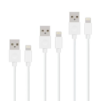 iphone charger Quntis Lightning to USB Cable 1m2m3m for iphone 6s 6 Plus 5s 5c 5 iPad Pro Air 2 iPad mini and More White