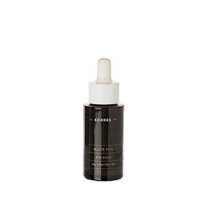 Korres Black Pine Anti Wrinkle and Firming Face Serum Bottle and Dropper 30ml