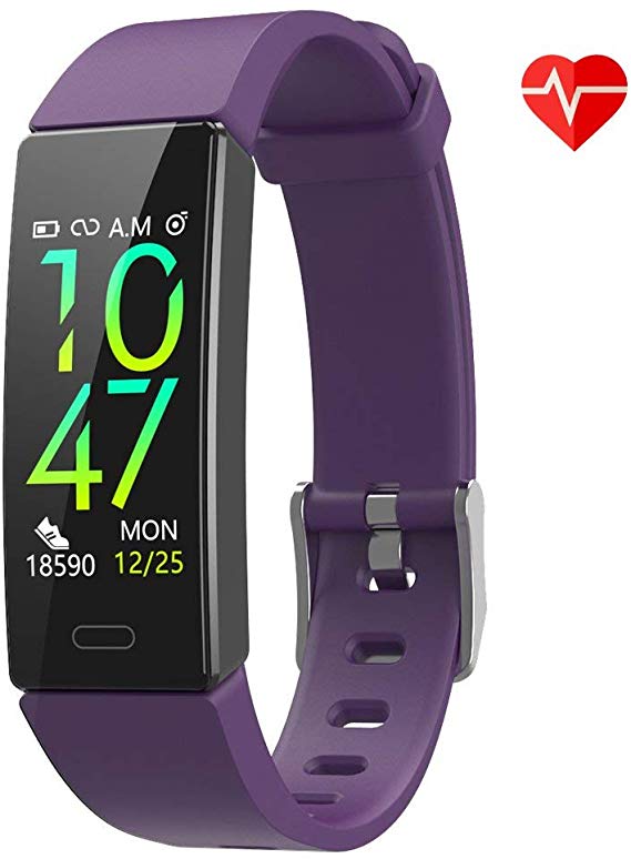 ZURURU Fitness Tracker with Blood Pressure Heart Rate Sleep Monitor, IP68 Waterproof Activity Tracker Fit Smart Watch with 10 Sport Modes Pedometer Calorie Step Counter for Women Men Kids